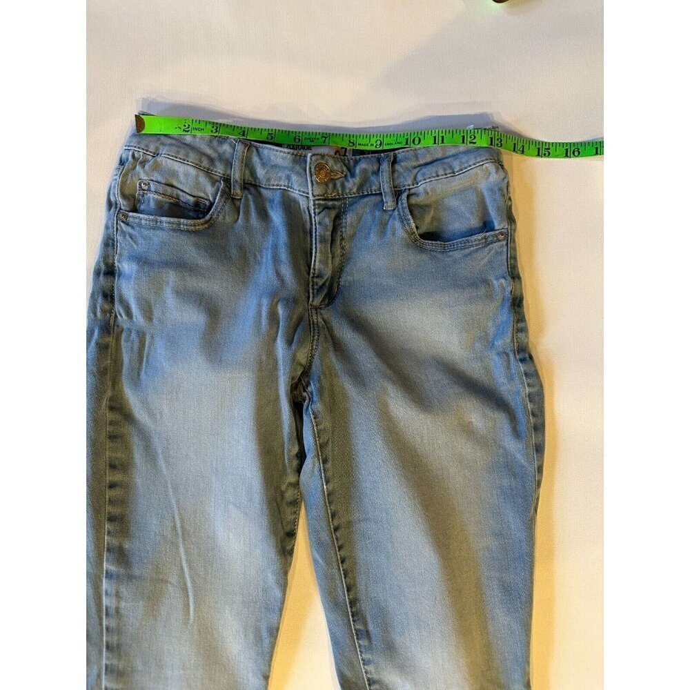 Garage Womens Highwaist Straight Jeans Sz7 26 waist Light Wash Flawed Gem READ - Picture 9 of 12